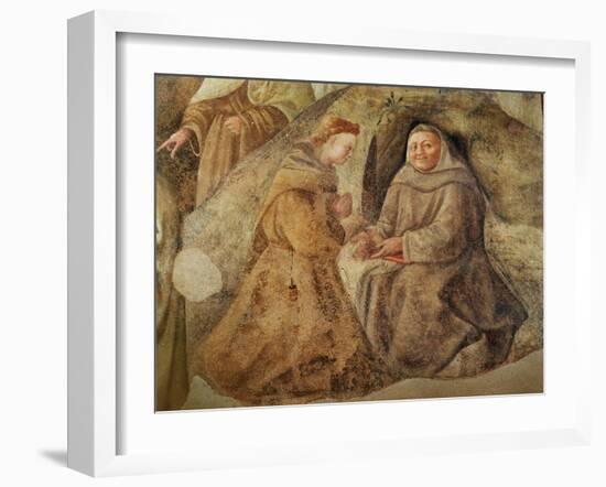 The Reform of the Carmelite Rule, Detail of Two Carmelite Friars, C.1422-Fra Filippo Lippi-Framed Giclee Print