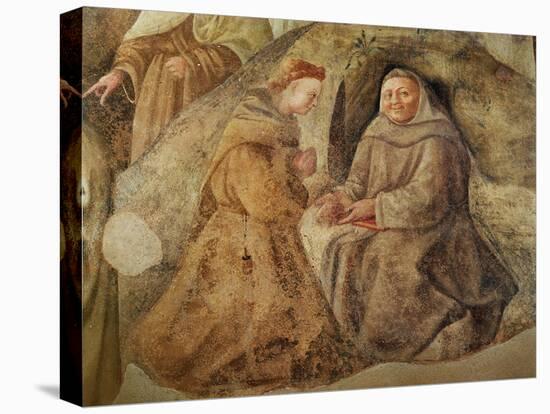 The Reform of the Carmelite Rule, Detail of Two Carmelite Friars, C.1422-Fra Filippo Lippi-Stretched Canvas