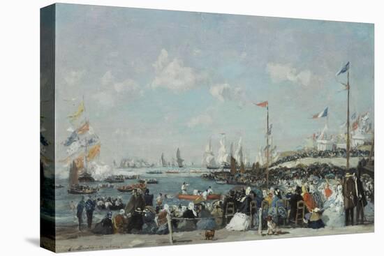 The Regatta at Le Havre, 1869-Eugène Boudin-Stretched Canvas