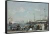 The Regatta at Le Havre, 1869-Eugène Boudin-Framed Stretched Canvas