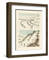 The Regiment of Skaters in Norway-null-Framed Giclee Print