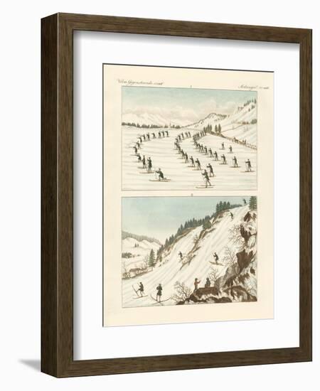 The Regiment of Skaters in Norway-null-Framed Giclee Print