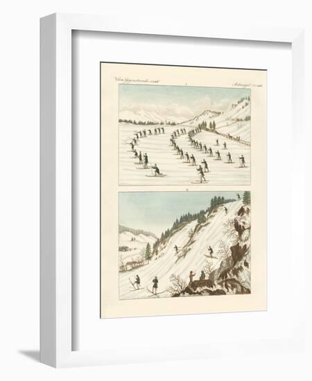 The Regiment of Skaters in Norway-null-Framed Giclee Print