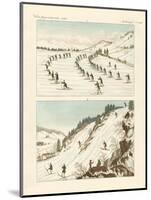 The Regiment of Skaters in Norway-null-Mounted Giclee Print