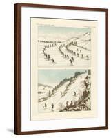 The Regiment of Skaters in Norway-null-Framed Giclee Print