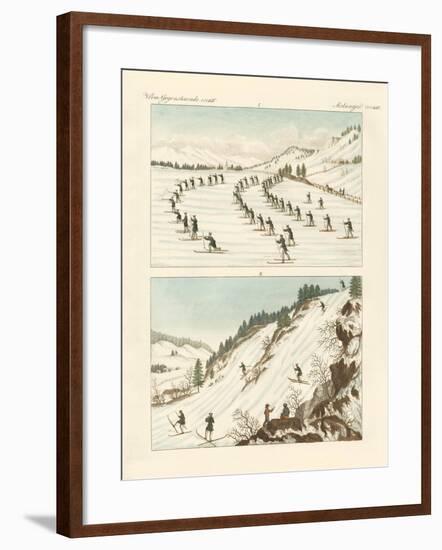 The Regiment of Skaters in Norway-null-Framed Giclee Print