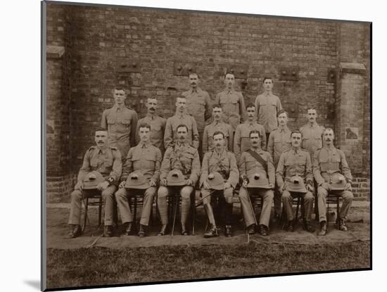 The Regimental Police of the 1st Royal Munster Fusiliers, Rangoon, Burma, 1913-null-Mounted Photographic Print