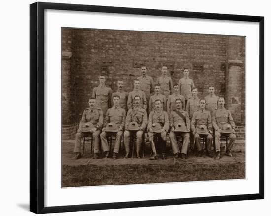The Regimental Police of the 1st Royal Munster Fusiliers, Rangoon, Burma, 1913-null-Framed Photographic Print