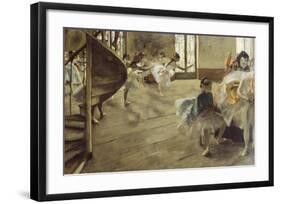 The Rehearsal, c.1874-Edgar Degas-Framed Premium Giclee Print