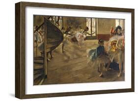 The Rehearsal, C.1877-Edgar Degas-Framed Giclee Print