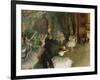 The Rehearsal of the Ballet Onstage-Edgar Degas-Framed Art Print