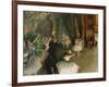 The Rehearsal of the Ballet Onstage-Edgar Degas-Framed Art Print