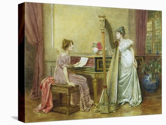 The Rehearsal-George Goodwin Kilburne-Stretched Canvas