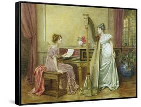 The Rehearsal-George Goodwin Kilburne-Framed Stretched Canvas