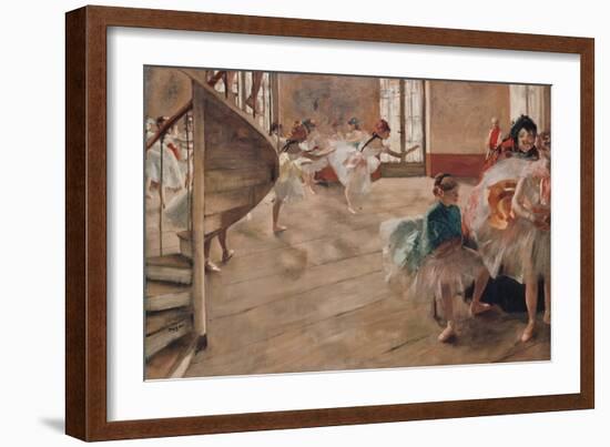 The Rehearsal-Edgar Degas-Framed Giclee Print