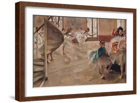 The Rehearsal-Edgar Degas-Framed Giclee Print