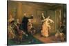 The Rehearsal-Robert Alexander Hillingford-Stretched Canvas