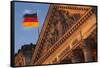 The Reichstag at Sunset.-Jon Hicks-Framed Stretched Canvas