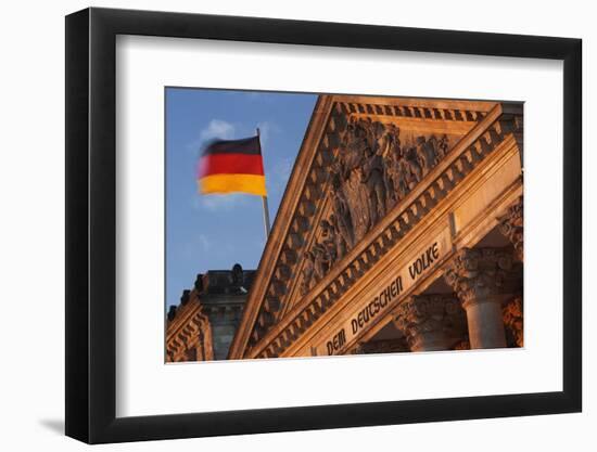 The Reichstag at Sunset.-Jon Hicks-Framed Photographic Print