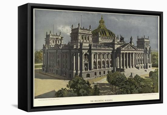 The Reichstag Building in Berlin-null-Framed Stretched Canvas