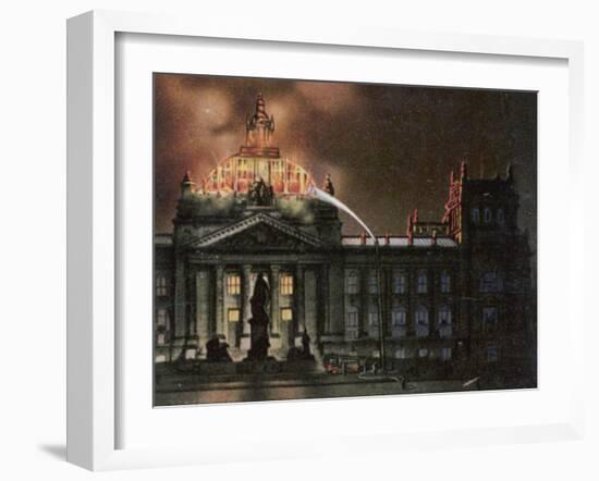 The Reichstag Destroyed by Fire-null-Framed Photographic Print