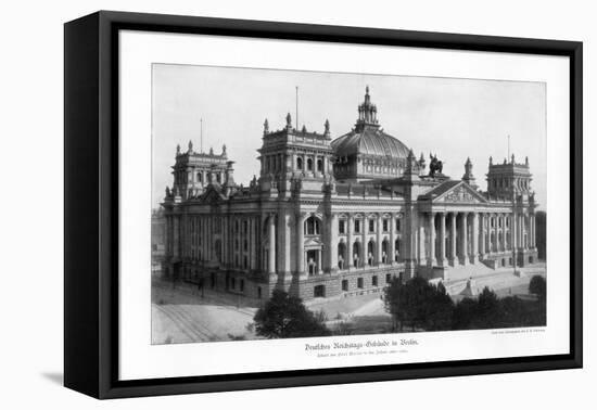 The Reichstag in the Late 19th Century, 1900-null-Framed Stretched Canvas