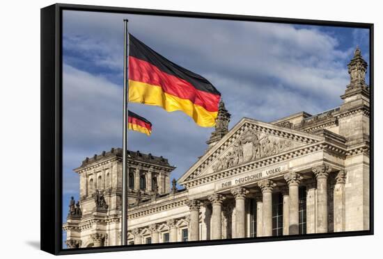 The Reichstag Was Built in 1894 as the German Parliament. Berlin, Germany.-David Bank-Framed Stretched Canvas