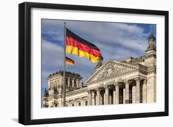 The Reichstag Was Built in 1894 as the German Parliament. Berlin, Germany.-David Bank-Framed Photographic Print