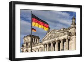 The Reichstag Was Built in 1894 as the German Parliament. Berlin, Germany.-David Bank-Framed Photographic Print