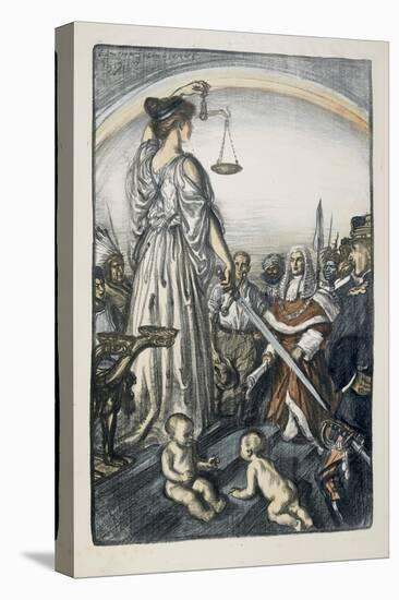 The Reign of Justice, 1917-Edmund Joseph Sullivan-Stretched Canvas