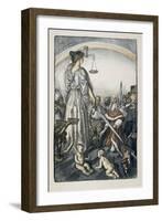 The Reign of Justice, 1917-Edmund Joseph Sullivan-Framed Giclee Print