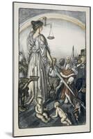 The Reign of Justice, 1917-Edmund Joseph Sullivan-Mounted Giclee Print