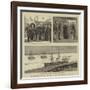 The Reinforcements for India, Royal Visit to the Jumna Troopship at Portsmouth-null-Framed Giclee Print