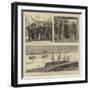 The Reinforcements for India, Royal Visit to the Jumna Troopship at Portsmouth-null-Framed Giclee Print