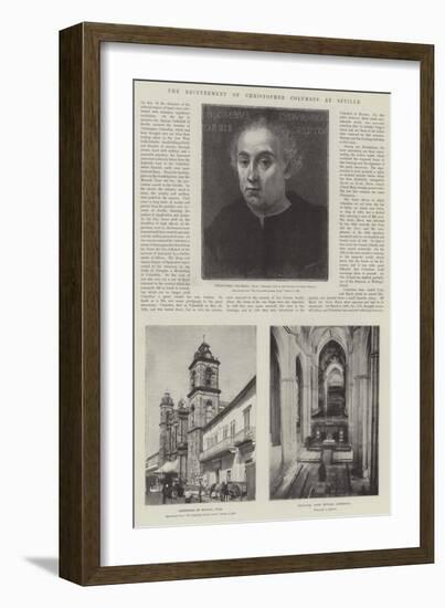 The Reinterment of Christopher Columbus at Seville-null-Framed Giclee Print