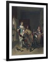 The Rejected Proposal. Wine Glass-Jan Verkolje-Framed Giclee Print