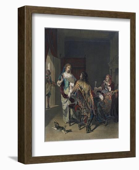 The Rejected Proposal. Wine Glass-Jan Verkolje-Framed Giclee Print