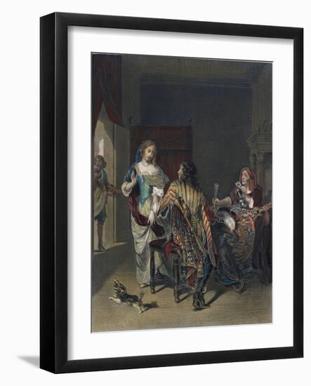 The Rejected Proposal. Wine Glass-Jan Verkolje-Framed Giclee Print