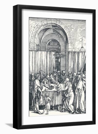 The Rejection of Joachims Offering, 1506-Albrecht Dürer-Framed Giclee Print
