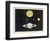 The Relative Sizes of the Planets-Charles F. Bunt-Framed Art Print