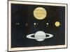 The Relative Sizes of the Planets-Charles F. Bunt-Mounted Art Print