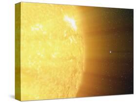 The Relative Sizes of the Sun And the Earth-Stocktrek Images-Stretched Canvas