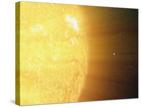 The Relative Sizes of the Sun And the Earth-Stocktrek Images-Stretched Canvas