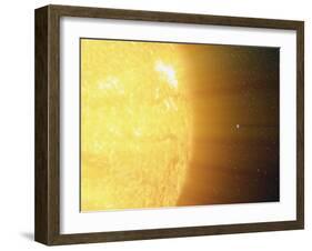 The Relative Sizes of the Sun And the Earth-Stocktrek Images-Framed Premium Photographic Print