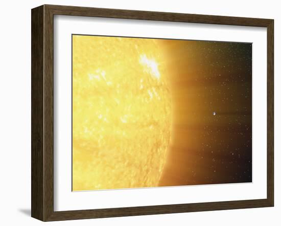 The Relative Sizes of the Sun And the Earth-Stocktrek Images-Framed Photographic Print