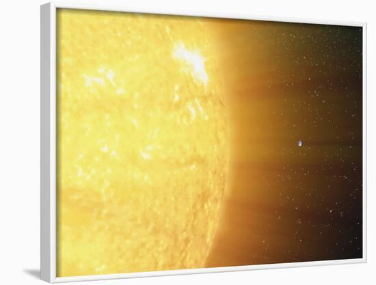 The Relative Sizes of the Sun And the Earth-Stocktrek Images-Framed Photographic Print