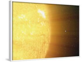 The Relative Sizes of the Sun And the Earth-Stocktrek Images-Framed Photographic Print