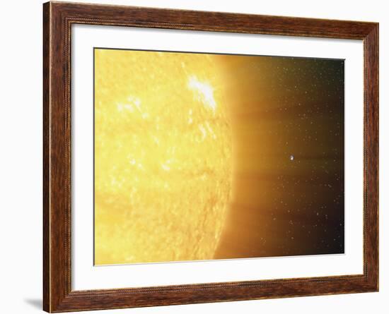 The Relative Sizes of the Sun And the Earth-Stocktrek Images-Framed Photographic Print