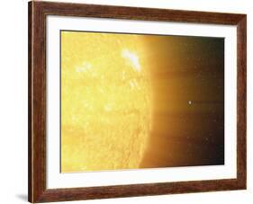 The Relative Sizes of the Sun And the Earth-Stocktrek Images-Framed Photographic Print