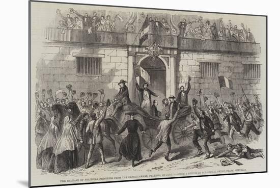 The Release of Political Prisoners from the Castellamare, Palermo, on 19 June-Frank Vizetelly-Mounted Giclee Print